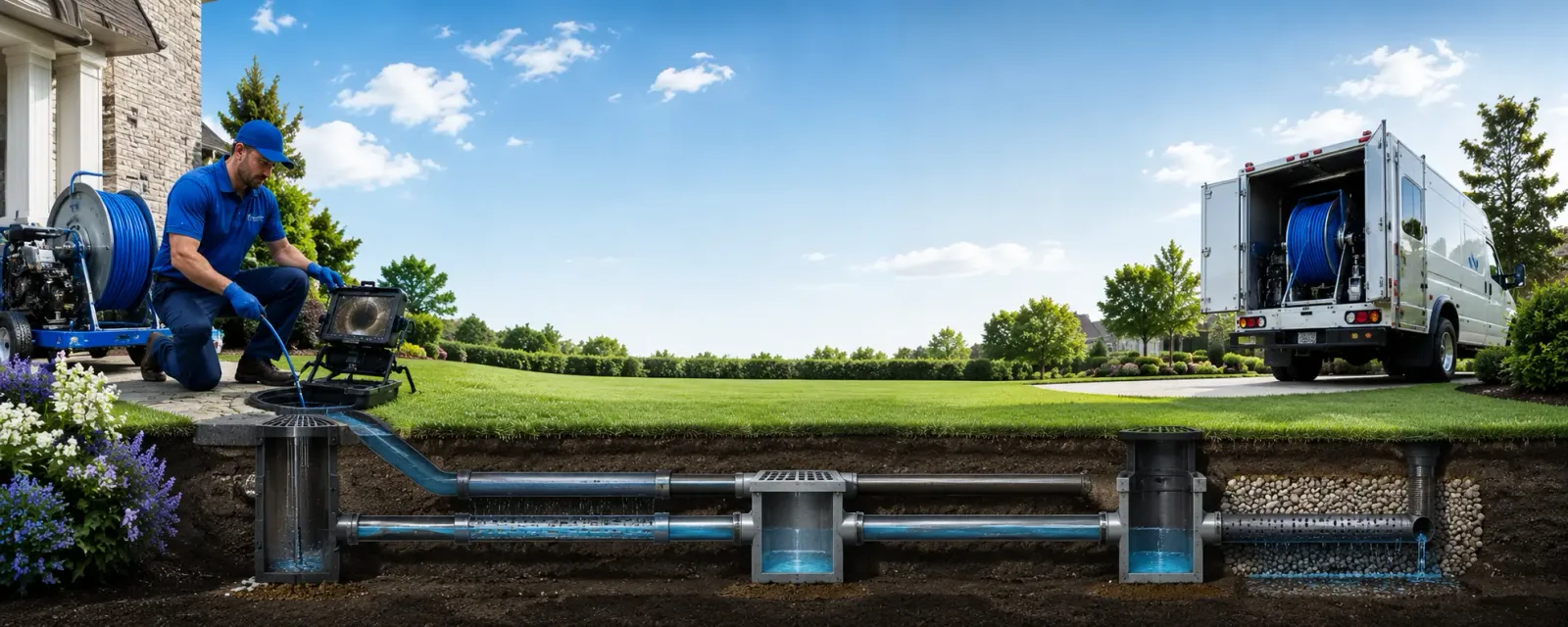 Outdoor drain cleaning information for Lamoni, IA